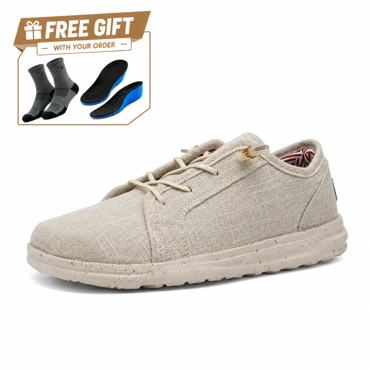(🎁Free Socks Giveaway🧦)Men’s Breathable Mesh Walking Shoes for Tired, Wide Feet | Secure Lace-Up & Arch Support for Long Walks