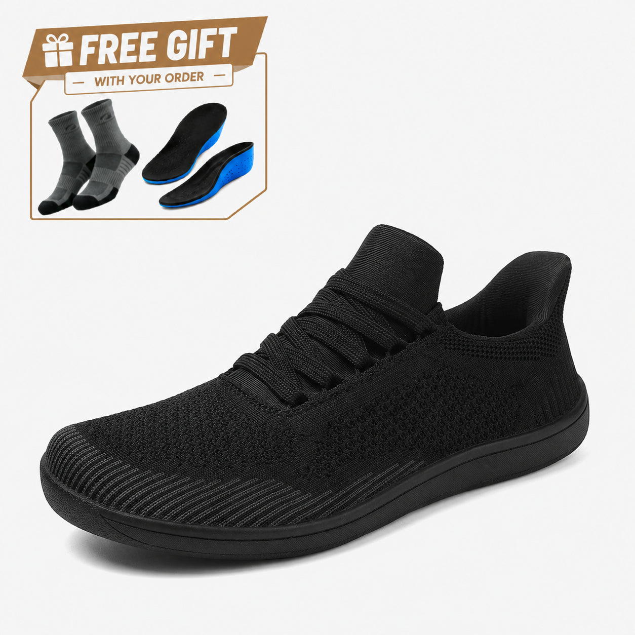 (🎁FREE SOCKS + INSOLES🧦)Men’s Breathable Mesh Walking Shoes for Hot, Tired Feet | Wide-Toe Comfort & Arch Support for Long Walks