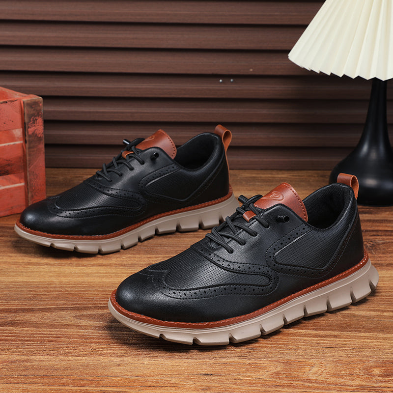 Men's Orthopedic Arch Support Casual Shoes - Handcrafted, Waterproof, Non-Slip, Comfortable Work Shoes, Durable For 5 Years