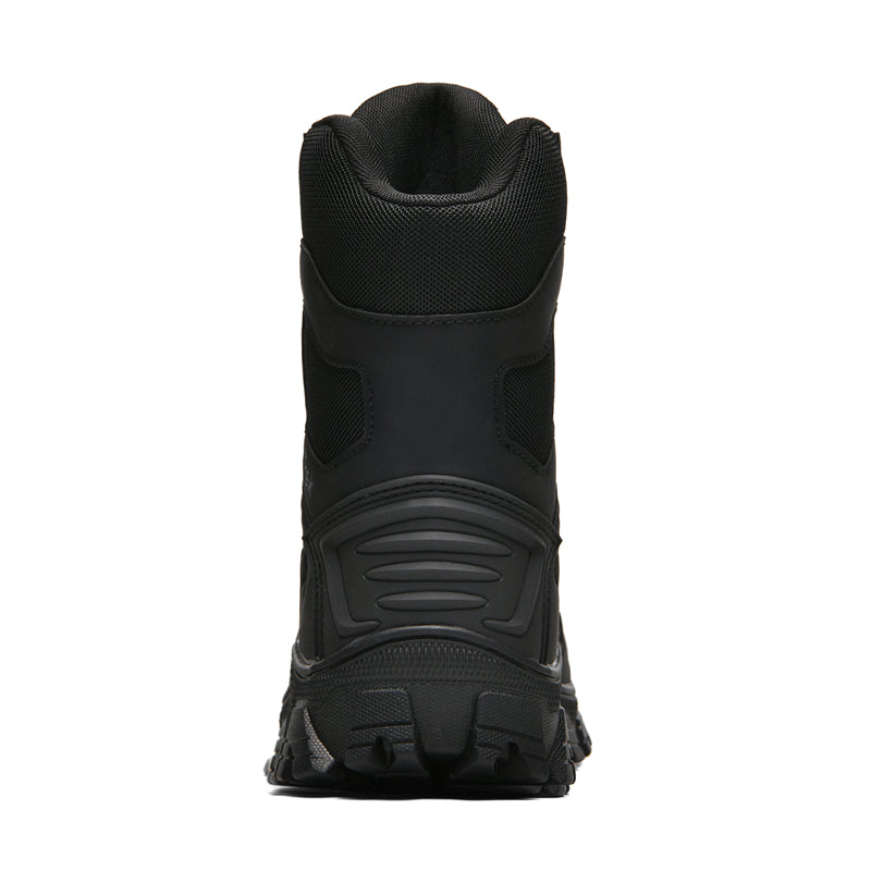 Men's Orthopedic Walking Boots - Built-In Arch Support; Waterproof Leather Upper; Wide Toe; Non-Slip; Ankle Support; Scratch&Smash&Puncture Resistant; Comfortable Hiking Boots