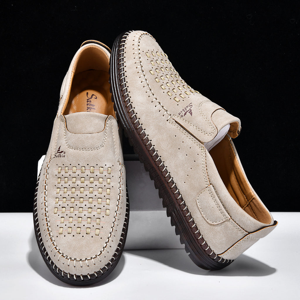 Men's Comfortable Casual Shoes, Built-In Arch Support, Lightweight, Waterproof, Slip Resistant, Breathable Upper, Durable For 5 Years.