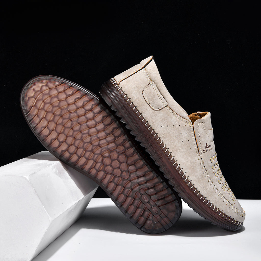 Men's Comfortable Casual Shoes, Built-In Arch Support, Lightweight, Waterproof, Slip Resistant, Breathable Upper, Durable For 5 Years.