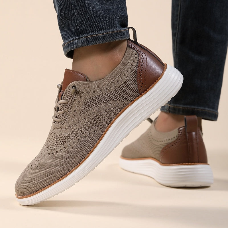 Men's Classic Walking Sneakers – Slip-On, Lightweight, Breathable, Wide Toe Box with Arch Support  for Casual & Dress