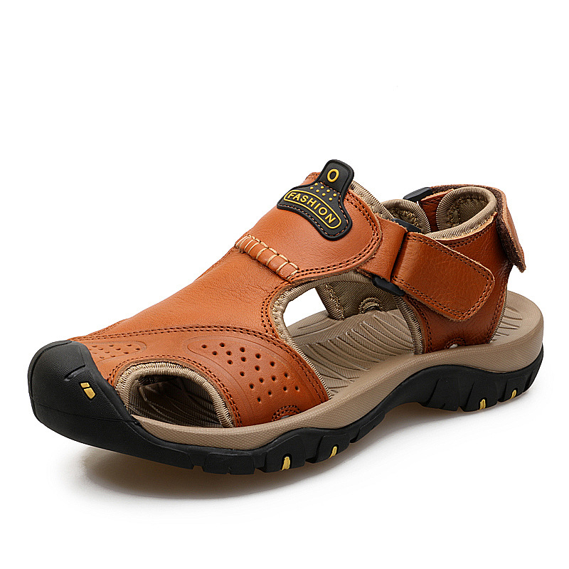 (👨‍⚕️Effect: Relieves Foot Pain) Men's Orthopedic Support Non-slip Sport Sandals Lightweight Trail Hiking Leather Sandals