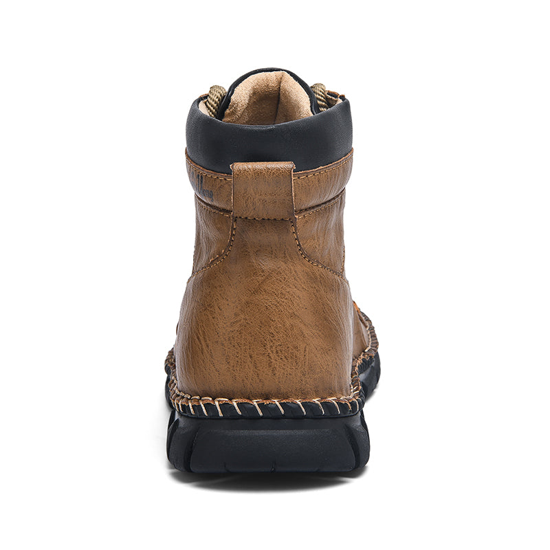 (⏰ Limited Time Sale 70% OFF 🔥) Men’s Premium Leather Work & Outdoor Boots – Full-Grain Embossed Leather, Slip-Resistant Rubber Outsole, Abrasion-Proof, Lightweight Flex, All-Day Comfort