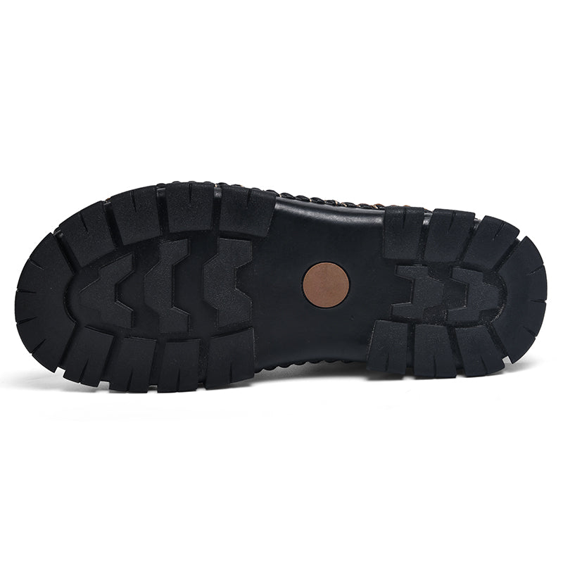 (⏰ Limited Time Sale 70% OFF 🔥) Men’s Premium Leather Work & Outdoor Boots – Full-Grain Embossed Leather, Slip-Resistant Rubber Outsole, Abrasion-Proof, Lightweight Flex, All-Day Comfort