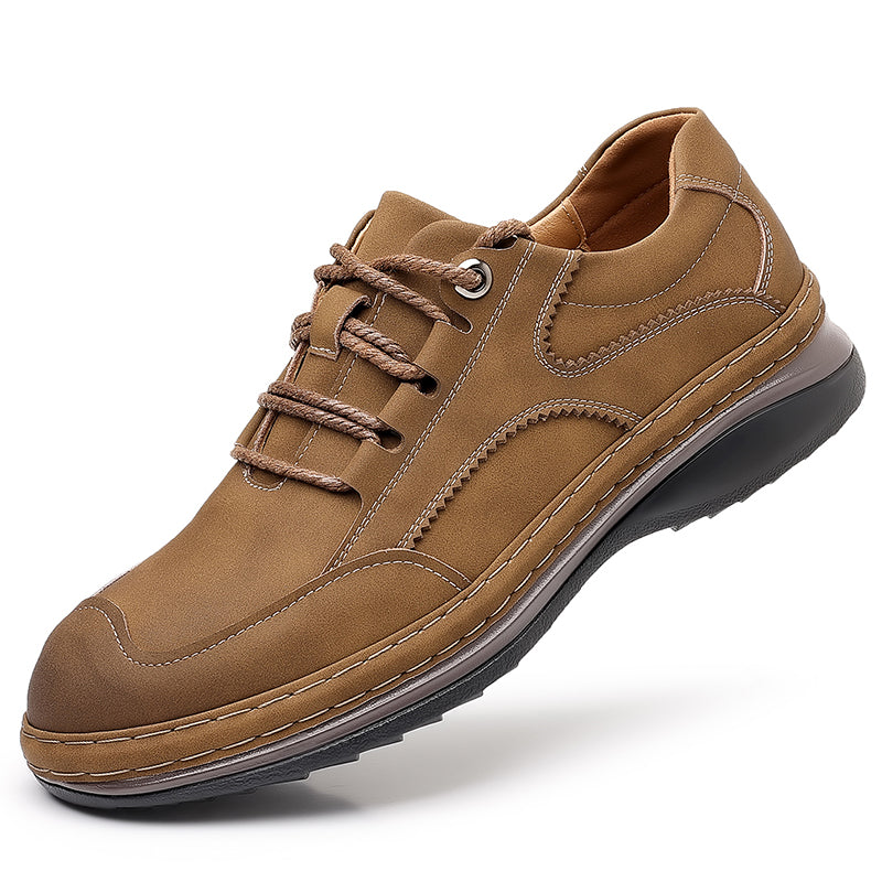 (⏰ Limited Time Sale 70% OFF 🔥) Men’s Premium Leather Lace-Up Shoes – Business to Travel Comfort | Shock-Absorbing, Wide Fit, All-Day Support