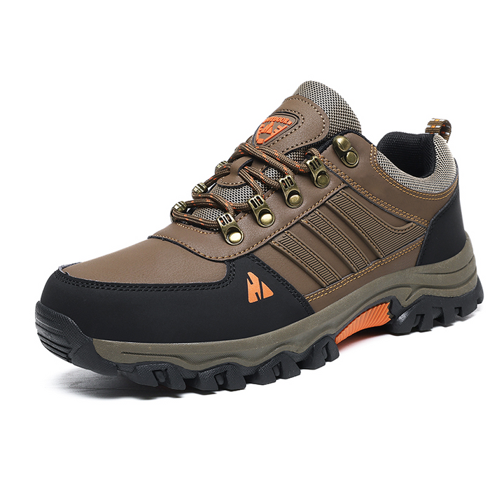 Men’s Leather Hiking & Outdoor Shoes – Orthopedic Comfort, Non-Slip, Lightweight, Breathable, Durable 3 Years