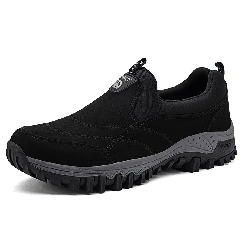 (⏰Last Day 70% OFF🔥) Veteran-Recommended Men's Slip-On Work Shoes – Cushioned Comfort, Arch Support, Non-Slip, Lightweight, All-Day Stability