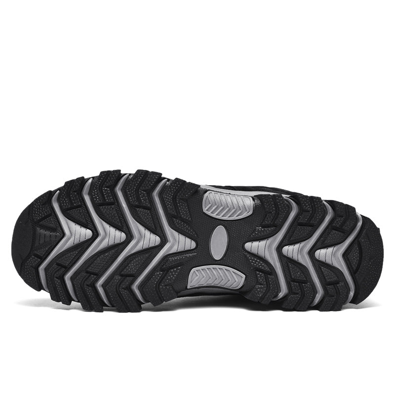 Men's Outdoor Hiking Work Boots - Slip-Resistant & Abrasion-Proof for Mountain/Construction