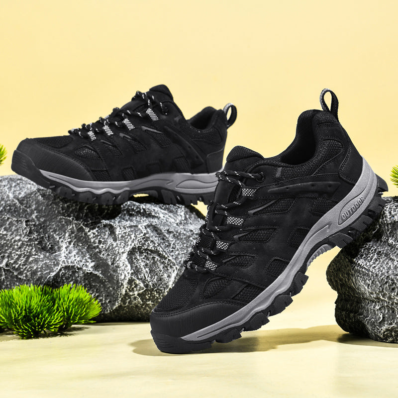 Men's Outdoor Hiking Work Boots - Slip-Resistant & Abrasion-Proof for Mountain/Construction