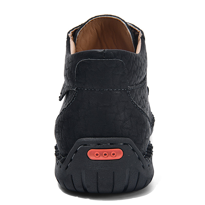 Men's Vintage Outdoor Work Boots – Orthopedic Comfort, Handcrafted Stitching, Waterproof & Non-Slip, Relieves Foot Pain