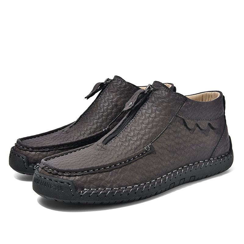 Men's Vintage Outdoor Work Boots – Orthopedic Comfort, Handcrafted Stitching, Waterproof & Non-Slip, Relieves Foot Pain