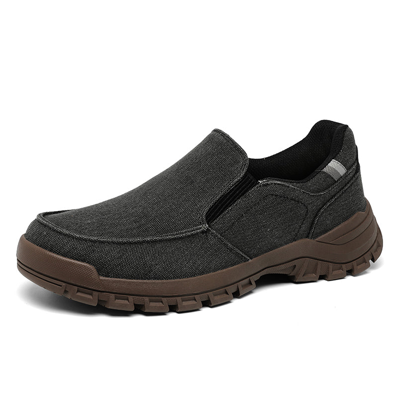 Men's Comfortable Non-Slip Pigskin Slip-On Casual Walking Shoes Outdoor Sports Shoes