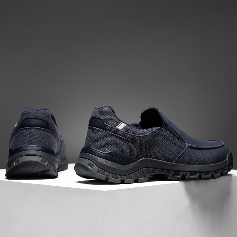 Men's Comfortable Non-Slip Pigskin Slip-On Casual Walking Shoes Outdoor Sports Shoes