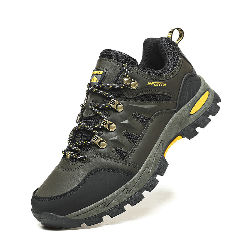 Men's Outdoor Hiking Work Boots - Slip-Resistant & Abrasion-Proof for Mountain/Construction