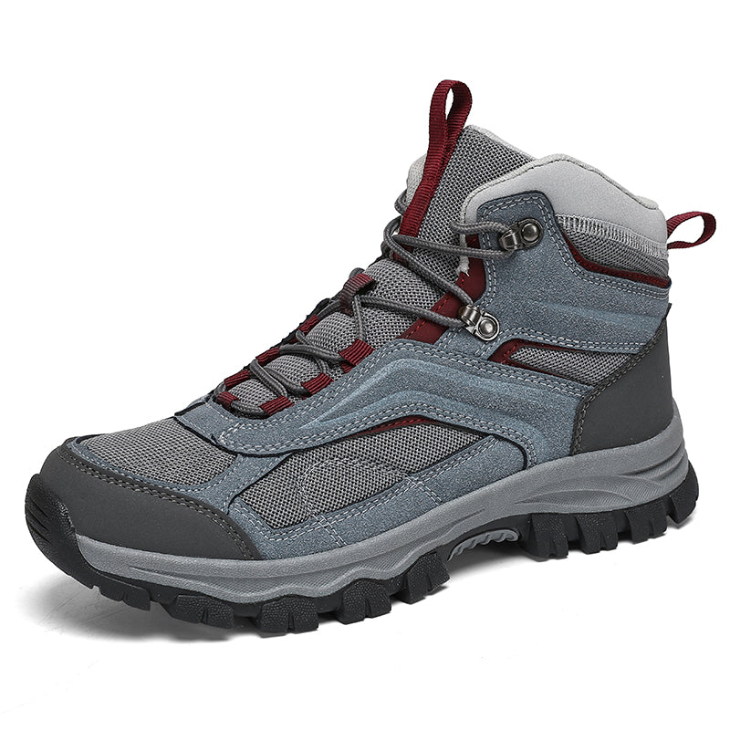 Men's Waterproof Hiking Boots - Breathable Quick-Dry Upper,Mountain Trekking & Outdoor Adventures | All-Terrain Grip & Abrasion-Proof