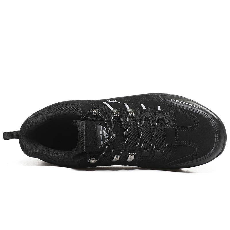 Men’s Suede Waterproof Hiking Shoes – Wide Fit, Breathable, High-Traction Outsole