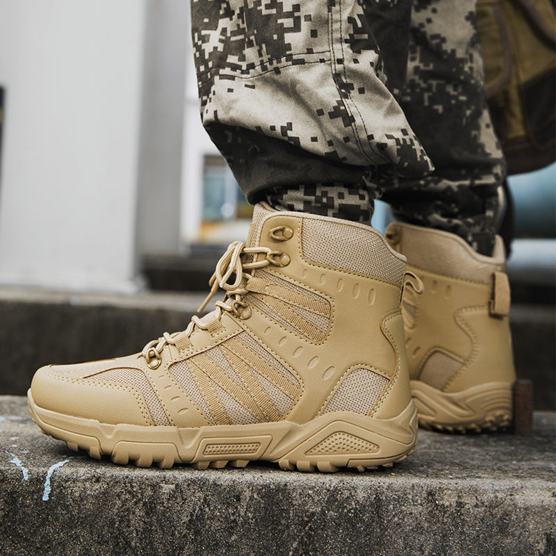 Men’s Tactical Work & Hiking Boots – High Ankle Support, Slip-Resistant, All-Day Pain Relief Comfort