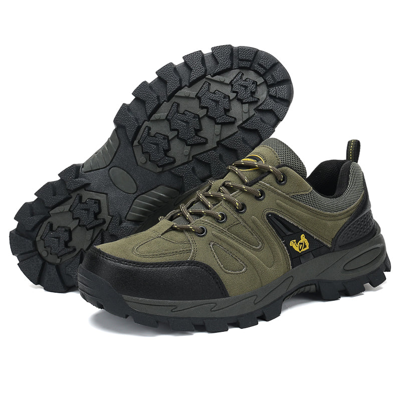 Men's Orthopedic Arch Support Wide Toe Ankle Support Hiking Shoes Waterproof Non-slip Anti-puncture Work Shoes