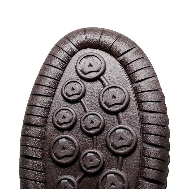 Men’s Vintage Motorcycle Work Boots – Handcrafted, Waterproof, Slip-Resistant, Durable Outdoor Footwear