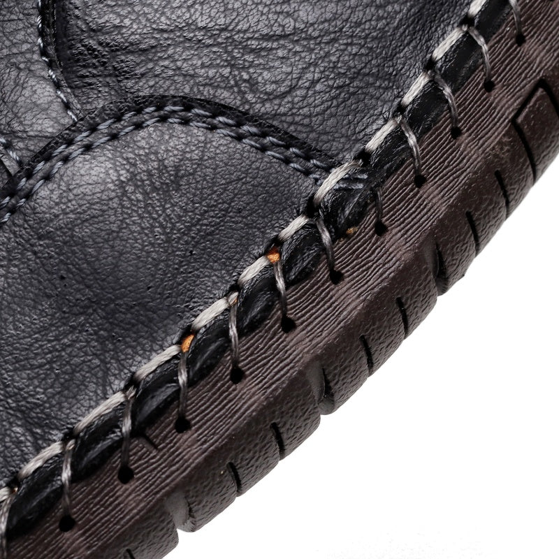 Men’s Vintage Motorcycle Work Boots – Handcrafted, Waterproof, Slip-Resistant, Durable Outdoor Footwear