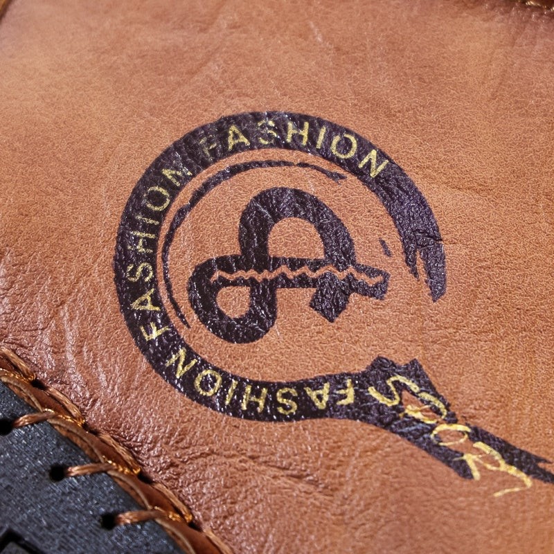 Men’s Vintage Motorcycle Work Boots – Handcrafted, Waterproof, Slip-Resistant, Durable Outdoor Footwear