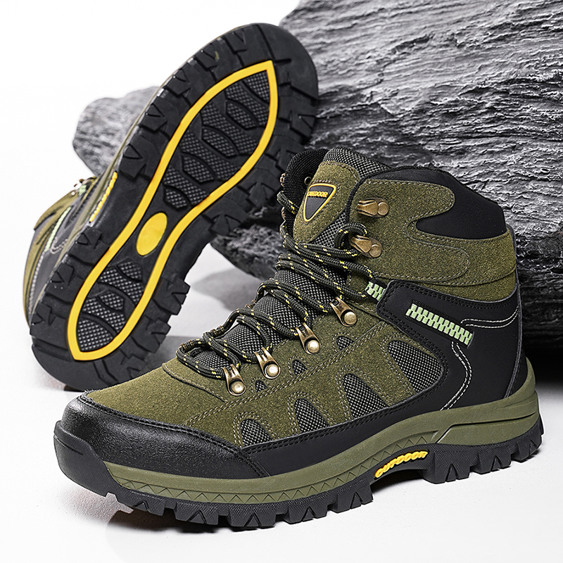 Walk Pain-Free Again — Men’s Waterproof Hiking & Work Boots with Arch Support & Wide Toe Comfort