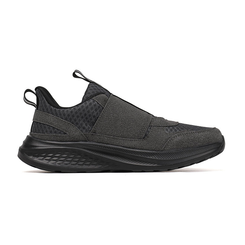 Men‘s’ Slip-On Running Walking Shoes - Zero Laces Comfort, Non-Slip Traction & Cushioned Support