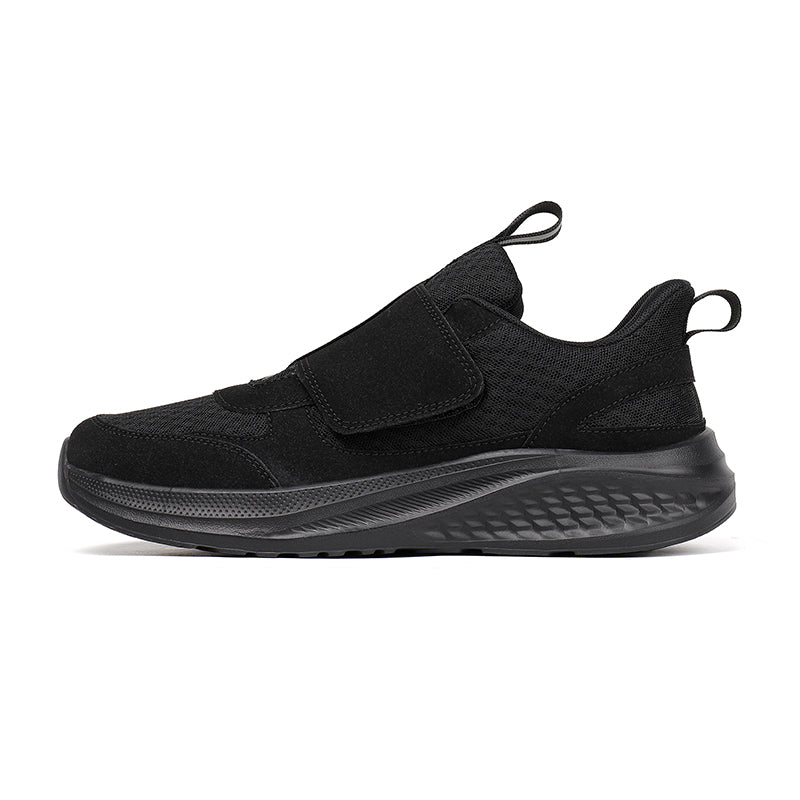 Men‘s’ Slip-On Running Walking Shoes - Zero Laces Comfort, Non-Slip Traction & Cushioned Support