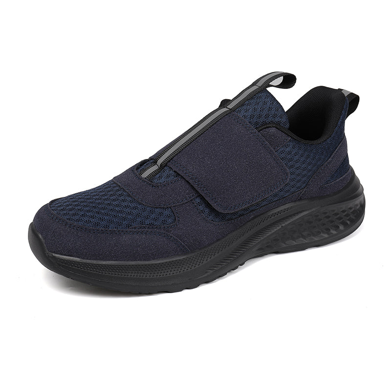 Men‘s’ Slip-On Running Walking Shoes - Zero Laces Comfort, Non-Slip Traction & Cushioned Support