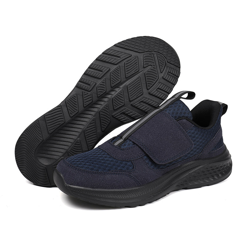 Men‘s’ Slip-On Running Walking Shoes - Zero Laces Comfort, Non-Slip Traction & Cushioned Support