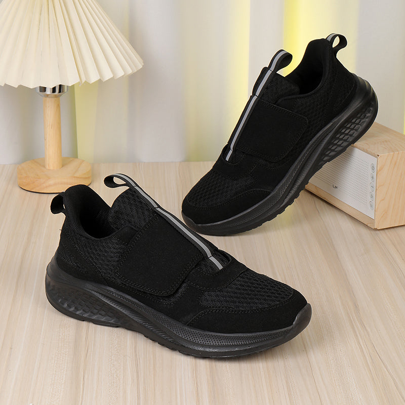Men‘s’ Slip-On Running Walking Shoes - Zero Laces Comfort, Non-Slip Traction & Cushioned Support