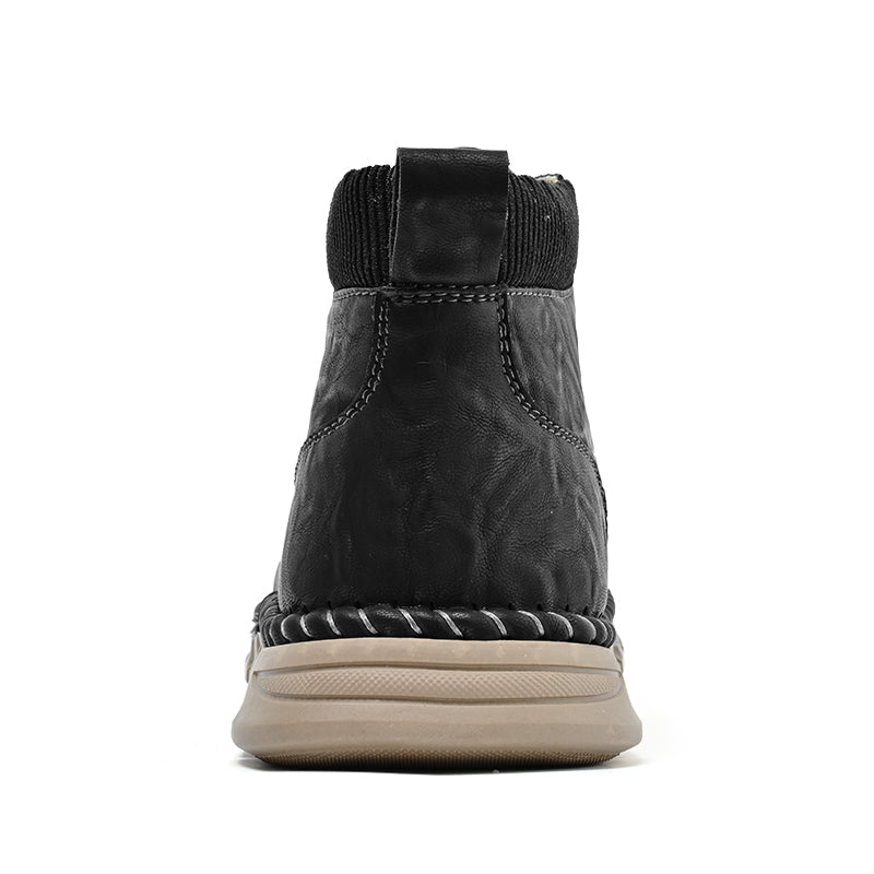 Men’s Vintage Motorcycle Work Boots – Handcrafted, Waterproof, Slip-Resistant, Durable Outdoor Footwear