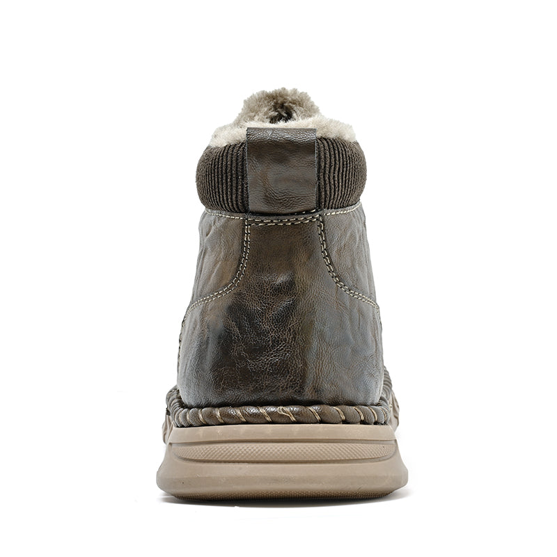 Men’s Vintage Motorcycle Work Boots – Handcrafted, Waterproof, Slip-Resistant, Durable Outdoor Footwear