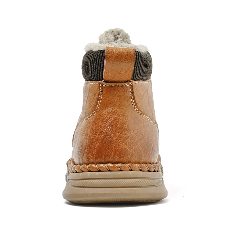 Men’s Vintage Motorcycle Work Boots – Handcrafted, Waterproof, Slip-Resistant, Durable Outdoor Footwear