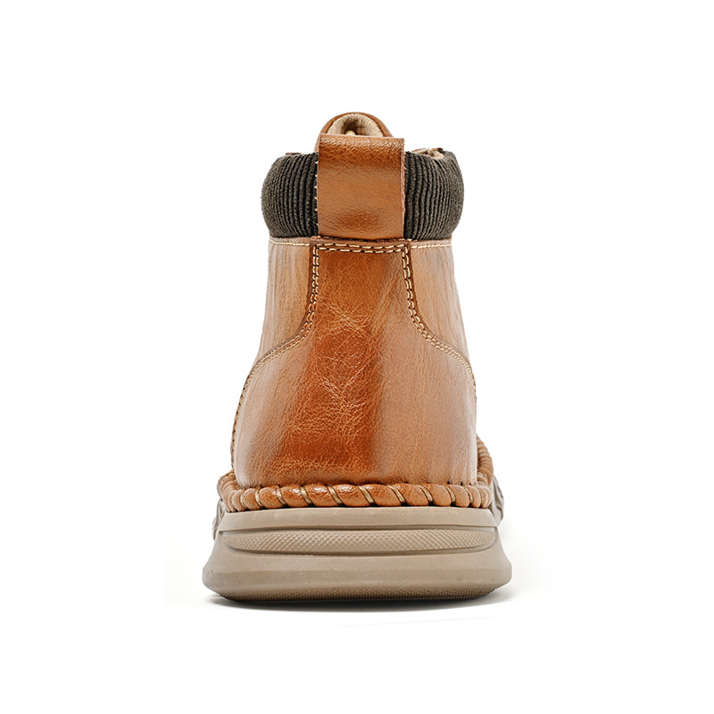 Men’s Vintage Motorcycle Work Boots – Handcrafted, Waterproof, Slip-Resistant, Durable Outdoor Footwear