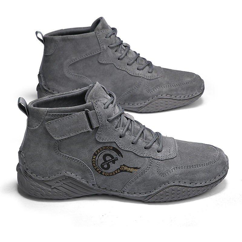 Men's Vintage Casual Outdoor Boots - Thermal Lined Work Shoes for Winter Warmth