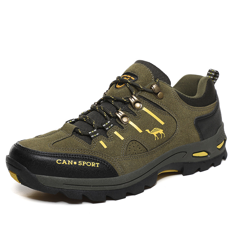 Men’s Suede Waterproof Hiking Shoes – Wide Fit, Breathable, High-Traction Outsole---new