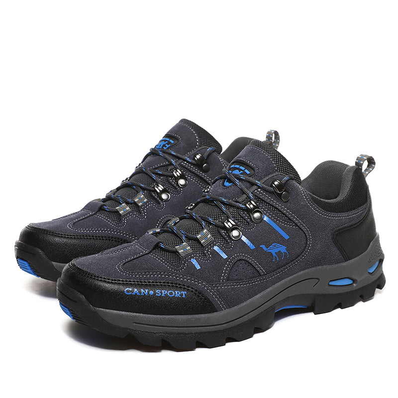 Men’s Suede Waterproof Hiking Shoes – Wide Fit, Breathable, High-Traction Outsole---new