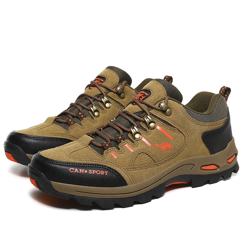 Men’s Suede Waterproof Hiking Shoes – Wide Fit, Breathable, High-Traction Outsole---new