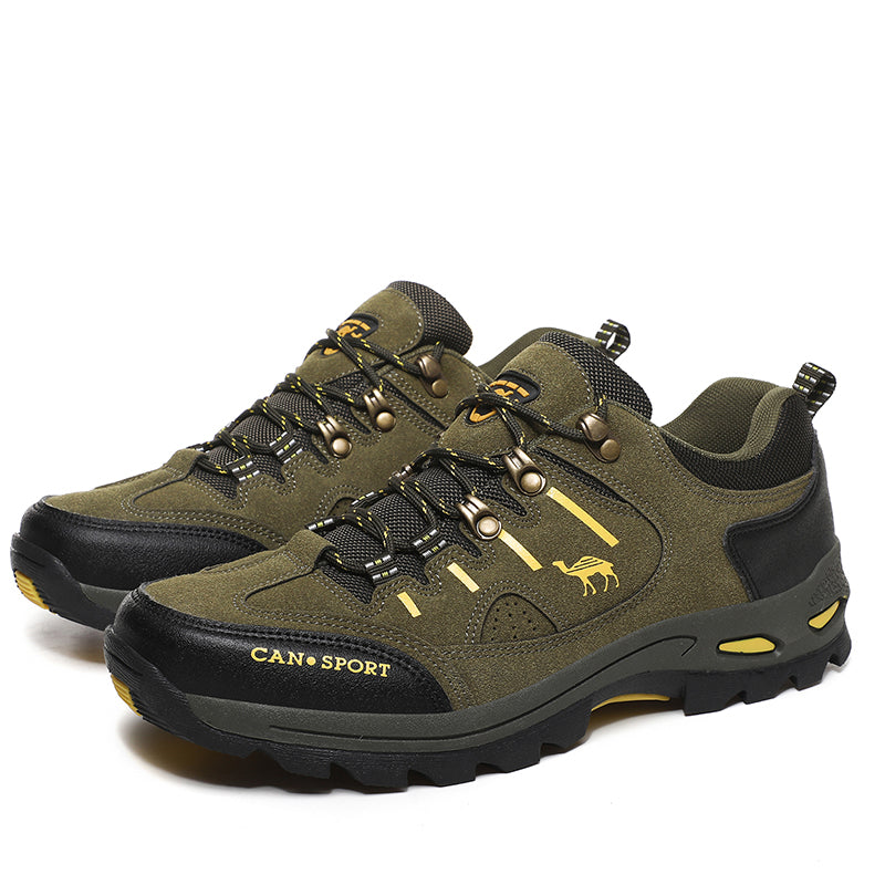 Men’s Suede Waterproof Hiking Shoes – Wide Fit, Breathable, High-Traction Outsole---new