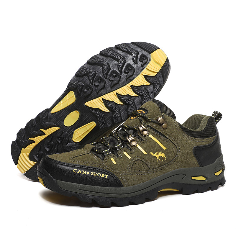 Men’s Suede Waterproof Hiking Shoes – Wide Fit, Breathable, High-Traction Outsole---new