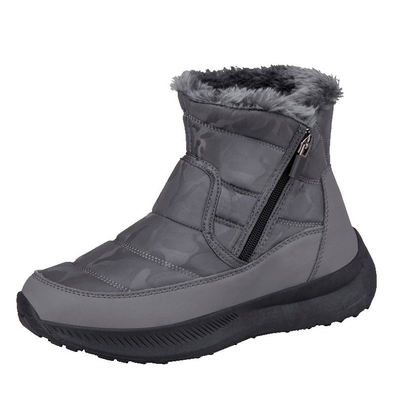 Men’s Puffer Winter Boots – Windproof & Waterproof, Non-Slip, Warm Fur-Lined Easy-Zip Snow Boots