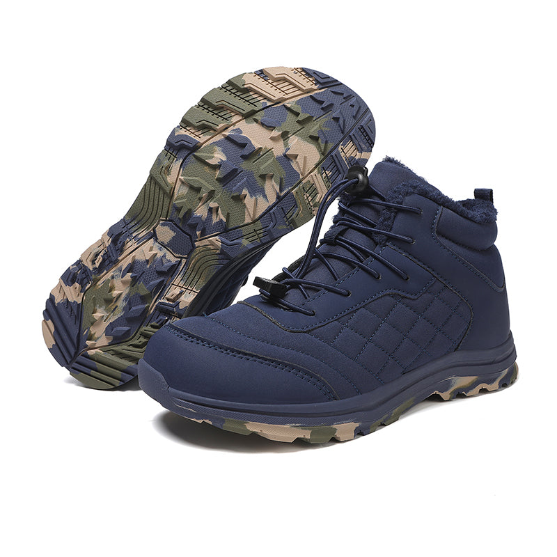 Men Combat Boots Waterproof Non-Slip Hiking Boots Anti-Puncture Anti-Sprain Work Boots