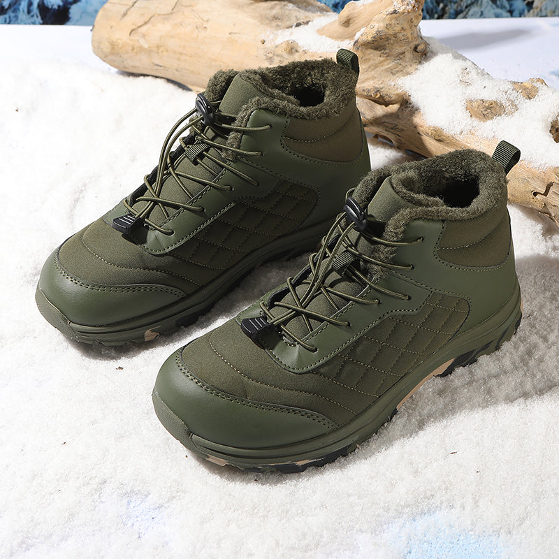 Men Combat Boots Waterproof Non-Slip Hiking Boots Anti-Puncture Anti-Sprain Work Boots