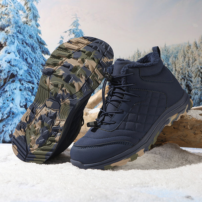 Men Combat Boots Waterproof Non-Slip Hiking Boots Anti-Puncture Anti-Sprain Work Boots