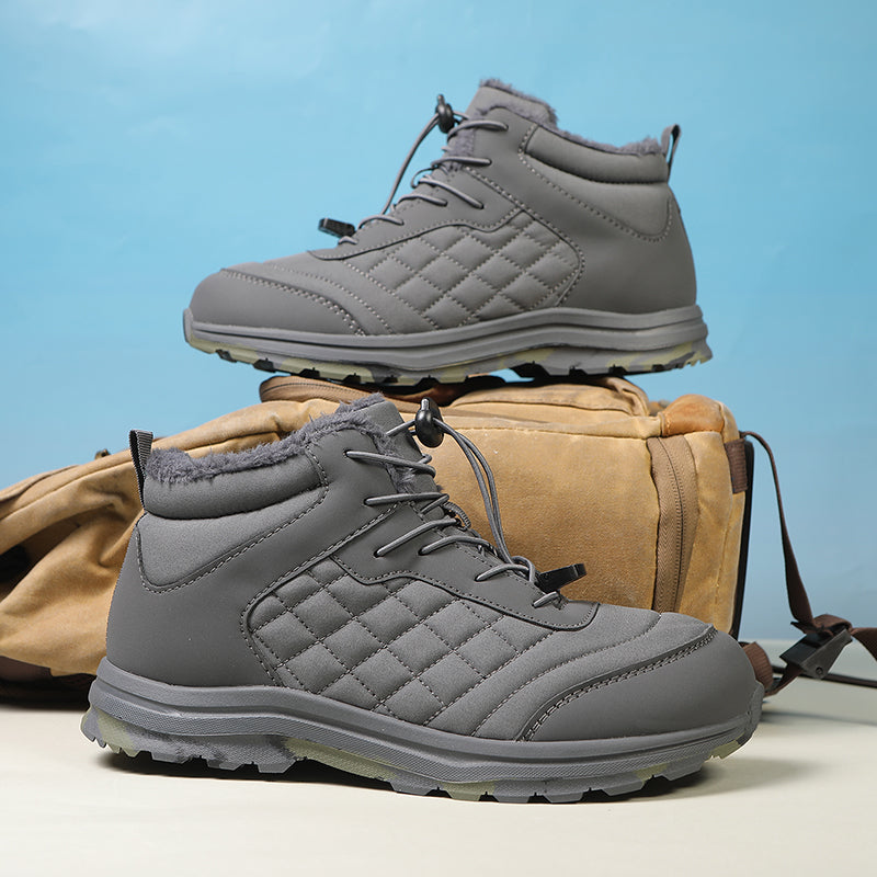 Men Combat Boots Waterproof Non-Slip Hiking Boots Anti-Puncture Anti-Sprain Work Boots