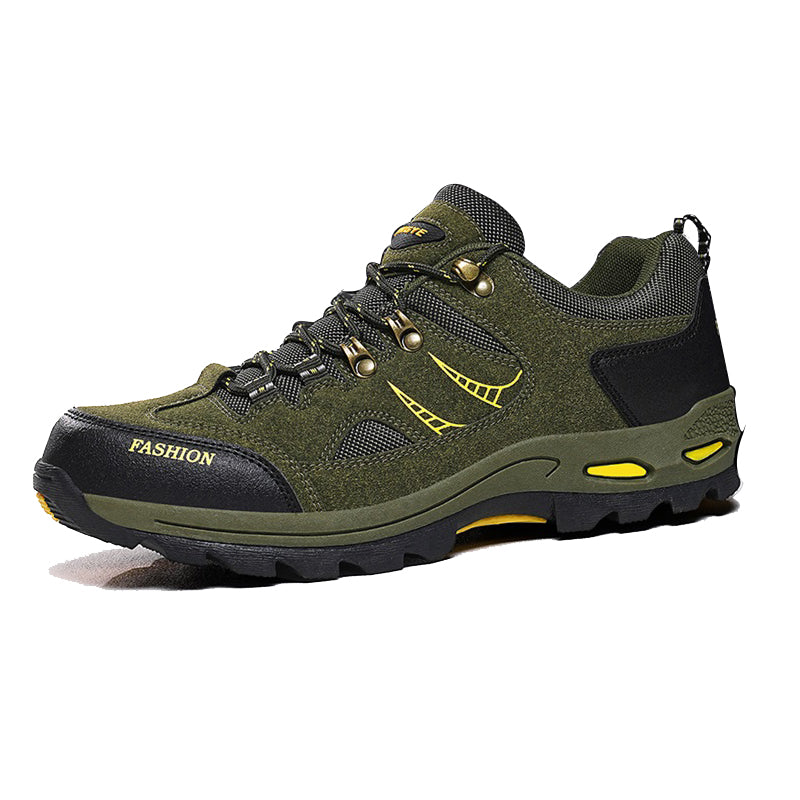 Men’s Wide Fit Supportive Hiking & Work Shoes – Pain-Relief Cushioning, Waterproof & Slip-Resistant