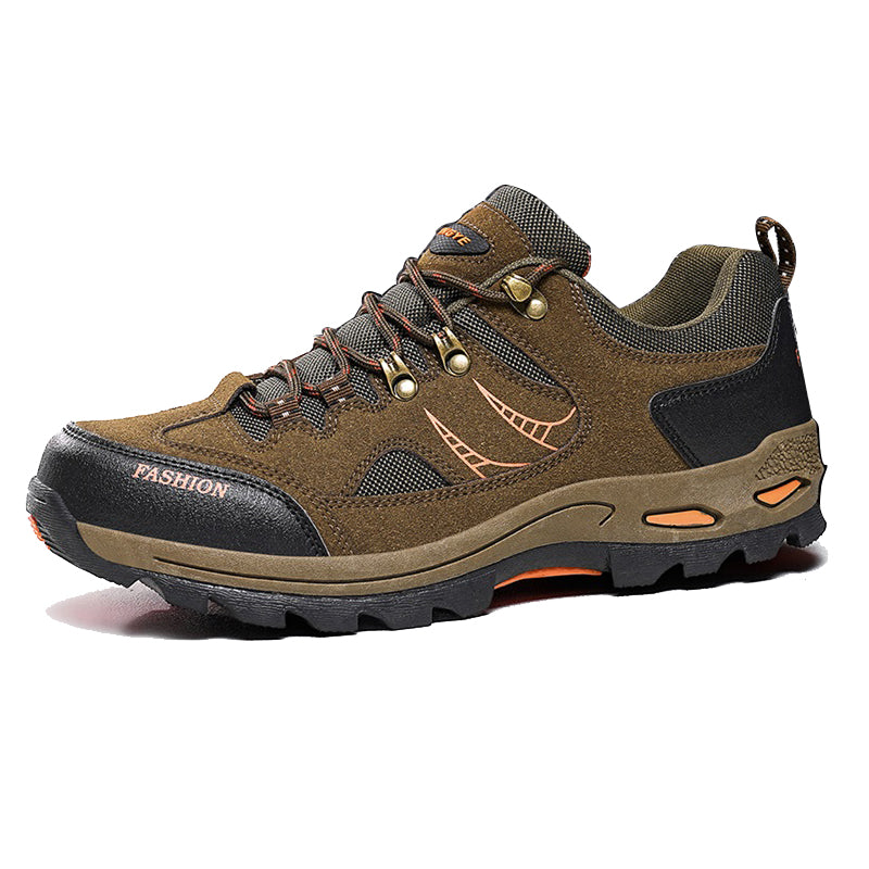 Men’s Wide Fit Supportive Hiking & Work Shoes – Pain-Relief Cushioning, Waterproof & Slip-Resistant